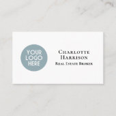 プロフェッショナル会社のロゴ写真シンプルのモダン 名刺 (正面)