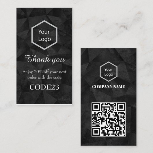 プロフェッショナル会社のロ企業のゴ 割引カード (正面/裏面)