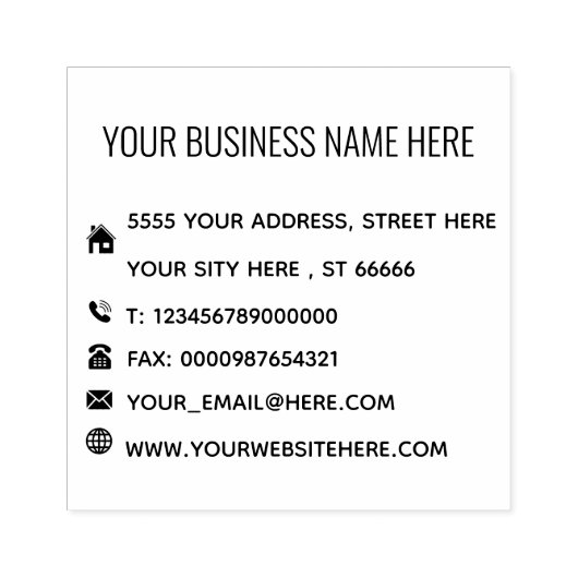 プロフェッショナル会社の住所パーソナライズされた ラバースタンプ (インプリント)