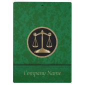 プロフェッショナル会社スタイル |弁護士 | DIY文字 クリップボード (裏面)