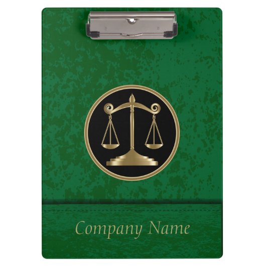 プロフェッショナル会社スタイル |弁護士 | DIY文字 クリップボード (正面)