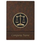 プロフェッショナル会社スタイル |弁護士 | DIY文字 クリップボード (裏面)