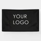 プロフェッショナル会社ビジネスロゴのみブラック 横断幕 (横)