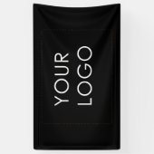 プロフェッショナル会社ビジネスロゴのみブラック 横断幕 (縦)