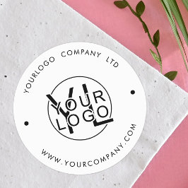 プロフェッショナル会社ブラックロゴ企業の ラウンドシール