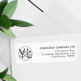 プロフェッショナル会社ブラックロゴ企業の ラベル