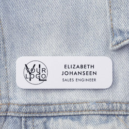 プロフェッショナル会社ブラックロゴ企業の 名札