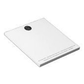 プロフェッショナル会社ロゴのミニマル化 ノートパッド (アングル)