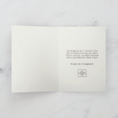 プロフェッショナル会社ロゴエレガントカスタムクリスマス シーズンカード (内部)