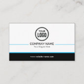 プロフェッショナル会社ロゴカスタムスキャンQRコード 名刺 (正面)