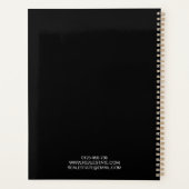 プロフェッショナル会社ロゴカスタムブラック2025 プランナー手帳 (裏面)