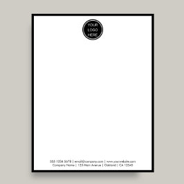 プロフェッショナル会社ロゴブラックメ縁どイル レターヘッド