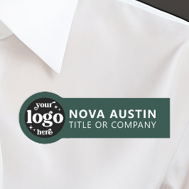 プロフェッショナル会社ロゴ従業員の磁気またはピン 名札