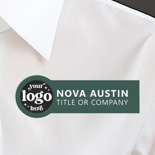 プロフェッショナル会社ロゴ従業員の磁気またはピン 名札