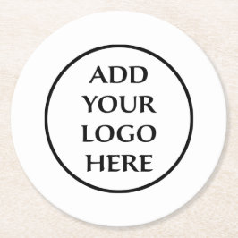 プロフェッショナル会社企業のロゴはこちら ラウンドペーパーコースター