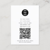 プロフェッショナル会社社員の写真QRコード 名刺 (裏面)