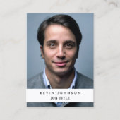 プロフェッショナル会社社員の写真QRコード 名刺 (正面)