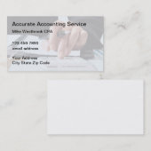 プロフェッショナル会計クラシック士用名刺 名刺 (正面/裏面)