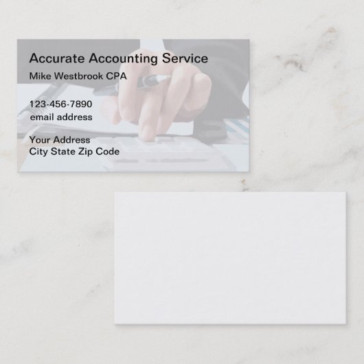 プロフェッショナル会計クラシック士用名刺 名刺 (正面/裏面)