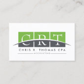 プロフェッショナル会計士および財務名刺 名刺 (正面)