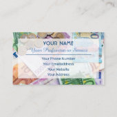 プロフェッショナル会計士および金融専門家の場合 名刺 (裏面)