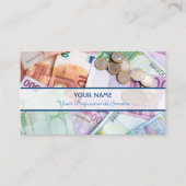 プロフェッショナル会計士および金融専門家の場合 名刺 (正面)