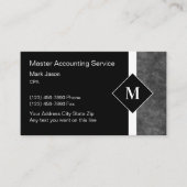 プロフェッショナル会計士モノグラムの名刺 名刺 (正面)