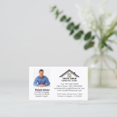 プロフェッショナル住宅ローン写真ロゴQRコード 名刺 (スタンド正面)