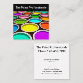 プロフェッショナル住宅商業画家 スクエア名刺 (正面/裏面)