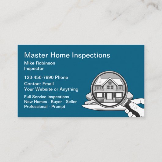 プロフェッショナル住宅検査名刺 名刺 (正面)