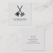 プロフェッショナル住宅清掃サービス名刺 スクエア名刺 (正面/裏面)