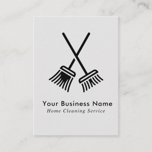 プロフェッショナル住宅清掃サービス名刺 名刺 (正面)