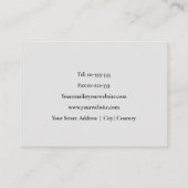 プロフェッショナル住宅清掃サービス名刺 名刺 (裏面)