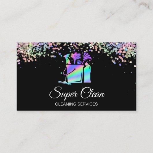 プロフェッショナル住宅清掃家政婦ホログラフ事業 名刺 (正面)