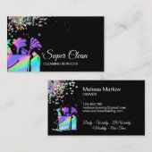 プロフェッショナル住宅清掃家政婦ホログラフ事業 名刺 (正面/裏面)