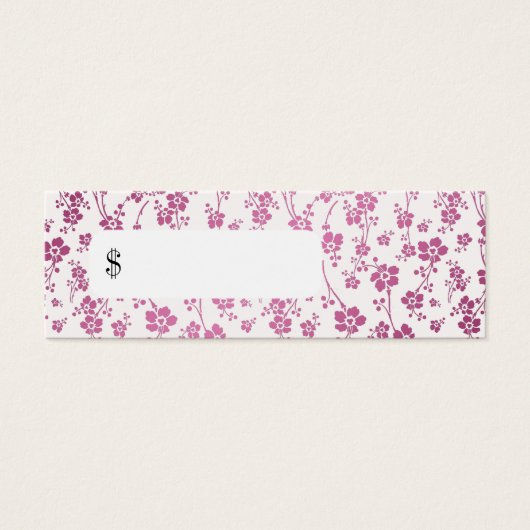 プロフェッショナル価格ラベルサロンフローラピンク (正面)