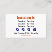 プロフェッショナル便両面 名刺 (裏面)