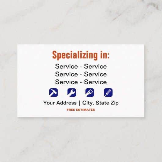 プロフェッショナル便両面 名刺 (裏面)