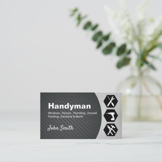 プロフェッショナル便利便家庭修理サービス 名刺 (スタンド正面)