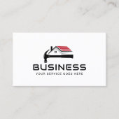 プロフェッショナル便利屋ハウス修理サービスプレーン 名刺 (正面)