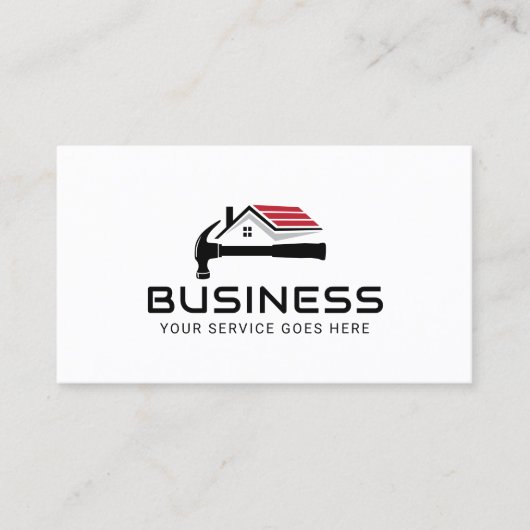 プロフェッショナル便利屋ハウス修理サービスプレーン 名刺 (正面)