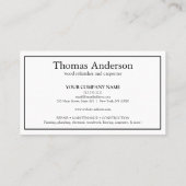 プロフェッショナル便利民家の修理事業カスタム 名刺 (裏面)