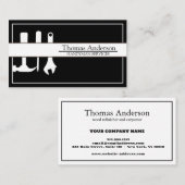 プロフェッショナル便利民家の修理事業カスタム 名刺 (正面/裏面)