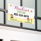 プロフェッショナル保育園 横断幕 (ビルの外側)