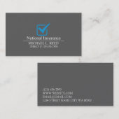 プロフェッショナル保険代理店名刺 名刺 (正面/裏面)