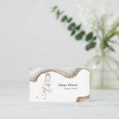 プロフェッショナル信頼できる清掃サービス事業 名刺 (スタンド正面)