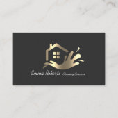 プロフェッショナル信頼できる清掃サービス事業 名刺 (正面)