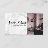 プロフェッショナル信頼性の高いクリーニングサービス 名刺 (正面)