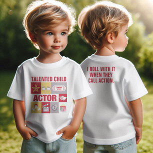 プロフェッショナル俳優アイコニック設計カスタム ベビーTシャツ
