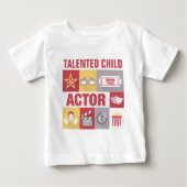 プロフェッショナル俳優アイコニック設計カスタム ベビーTシャツ (正面)